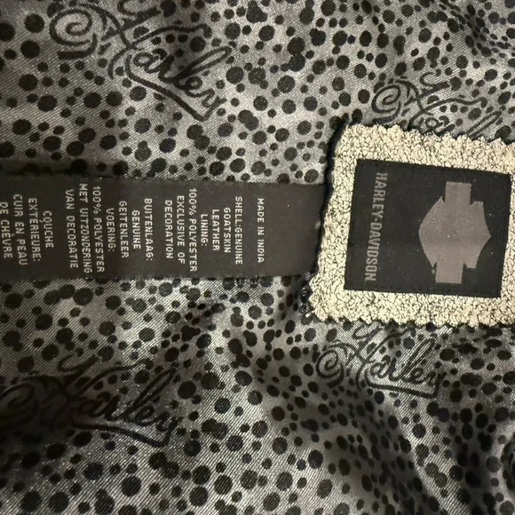 Harley-Davidson‎ Women's Leather Jacket - Distressed Gray - Picture 8 of 12